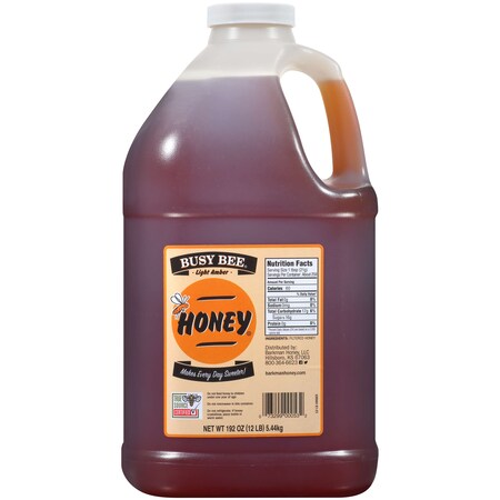 Busy Bee 12lbs Busy Bee Light Amber Honey - Handle Jug, PK4 BB1028